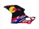 Mejores Carenados Moto Ducati 848/1098/1198 2007-2014 - Negro Brillante Amarillo Azul Rojo Bull