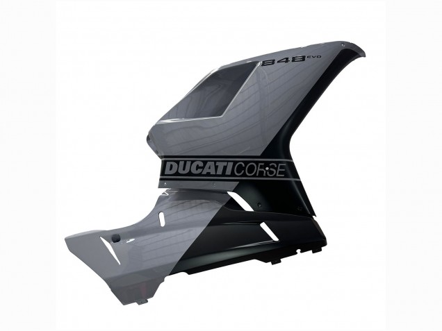 Mejores Carenados Moto Ducati 848 2007-2014 - Plata Oro Negro Mate