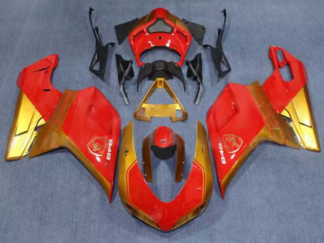 Mejores Carenados Moto Ducati 848 2007-2014 - Rojo Oro