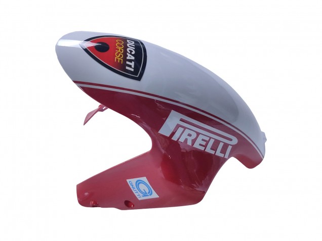 Mejores Carenados Moto Ducati 848/1098/1198 2007-2014 - Blanco Rojo Negro Brillante Valsir Xerox
