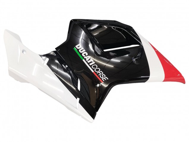 Mejores Carenados Moto Ducati 848/1098/1198 2007-2014 - Blanco Rojo Negro Brillante