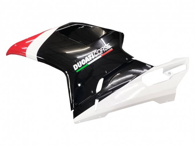 Mejores Carenados Moto Ducati 848/1098/1198 2007-2014 - Blanco Rojo Negro Brillante