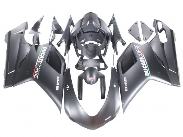 Mejores Carenados Moto Ducati 848 2007-2014 - Gris Mate