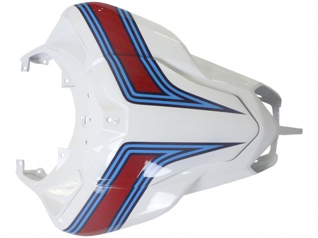 Mejores Carenados Moto Ducati 1098 2007-2014 - Blanco Rojo Azul Negro Brillante Martini