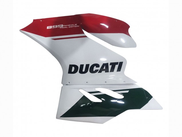 Mejores Carenados Moto Ducati Panigale 899 2011-2014 - Blanco Rojo Negro Brillante
