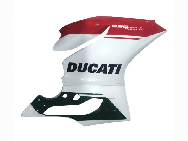 Mejores Carenados Moto Ducati Panigale 899 2011-2014 - Blanco Rojo Negro Brillante