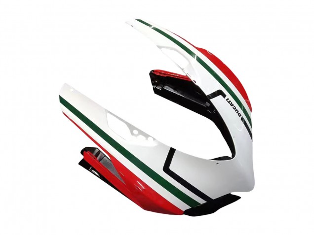 Mejores Carenados Moto Ducati 1199 2011-2014 - Blanco Rojo Verde Negro Brillante