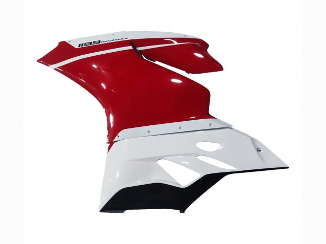 Mejores Carenados Moto Ducati 1199 2011-2014 - Blanco Rojo Negro Brillante