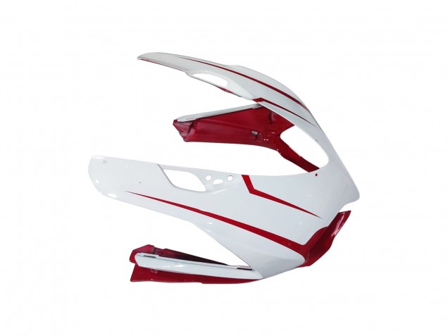 Mejores Carenados Moto Ducati 1199 2011-2014 - Blanco Rojo Negro Brillante