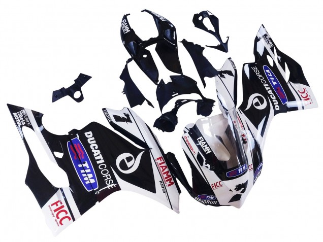 Mejores Carenados Moto Ducati Panigale 899/1199 2011-2014 - Blanco Negro Azul Fiamm Ficc 7