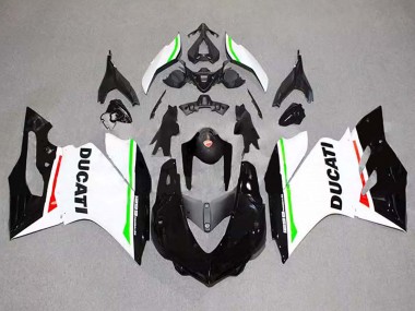 Mejores Carenados Moto Ducati 1299 2015-2020 - Blanco Rojo Verde Negro Brillante