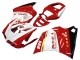 Mejores Carenados Moto Ducati 996 1993-2005 - Blanco Rojo Oro Negro Brillante Corse Performance