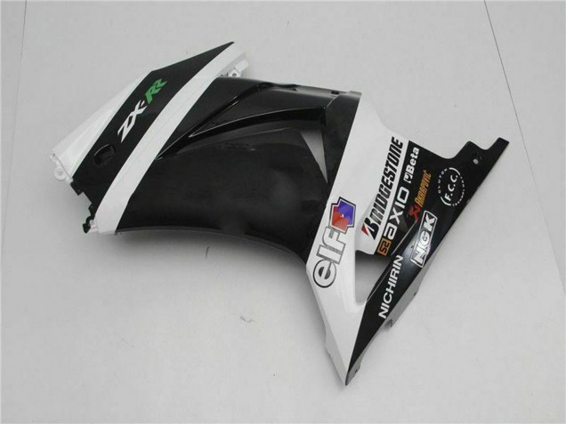 Mejores Carenados Moto Kawasaki EX250 2008-2012 - Blanco Negro Verde