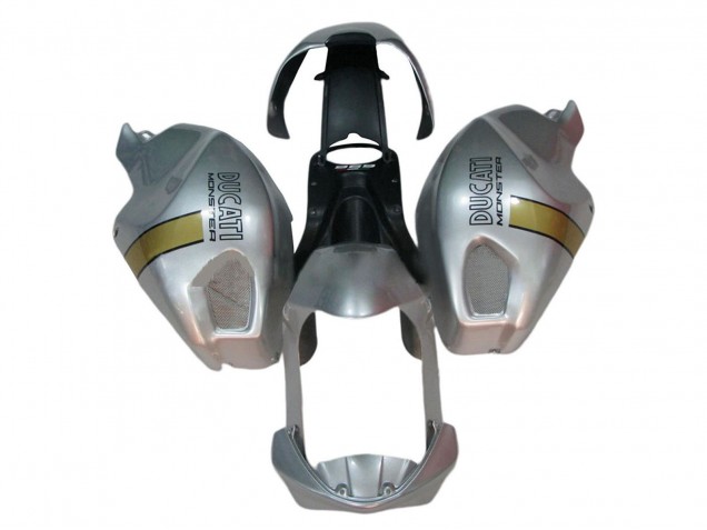 Mejores Carenados Moto Ducati Monster 696 796 1100 1100S 2008-2012 - Plata Oro