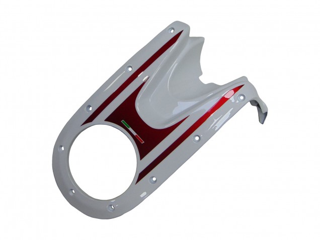 Mejores Carenados Moto Ducati Monster 696 796 1100 1100S 2008-2012 - Blanco Rojo Negro Brillante