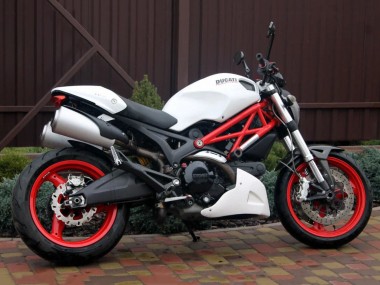 Mejores Carenados Moto Ducati Monster 696 796 1100 1100S 2008-2012 - Blanco