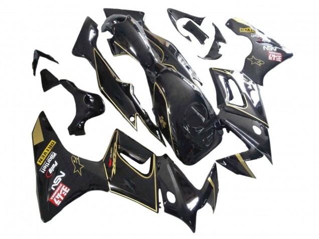 Mejores Carenados Moto Honda CBR125R 2002-2006 - Negro Brillante Oro
