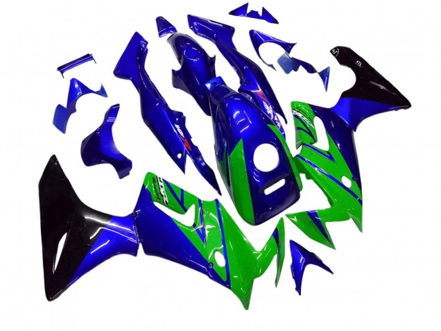 Mejores Carenados Moto Honda CBR125R 2002-2006 - Azul Verde Negro Brillante