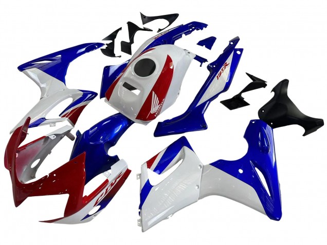Mejores Carenados Moto Honda CBR125R 2002-2006 - Blanco Azul Rojo