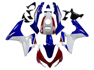 Mejores Carenados Moto Honda CBR125R 2002-2006 - Blanco Azul Rojo