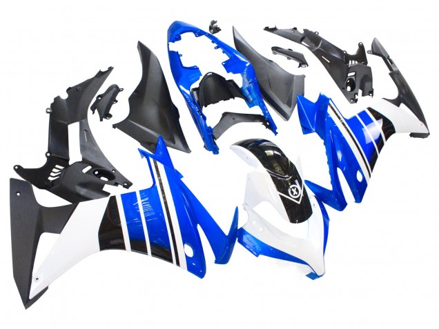 Mejores Carenados Moto Honda CBR500R 2013-2015 - Azul Blanco Negro Mate