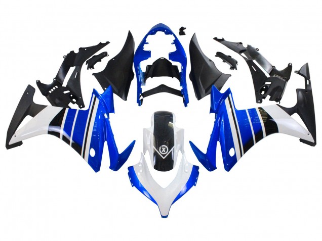 Mejores Carenados Moto Honda CBR500R 2013-2015 - Azul Blanco Negro Mate