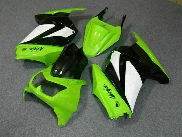 Mejores Carenados Moto Kawasaki EX250 2008-2012 - Verde Blanco Negro