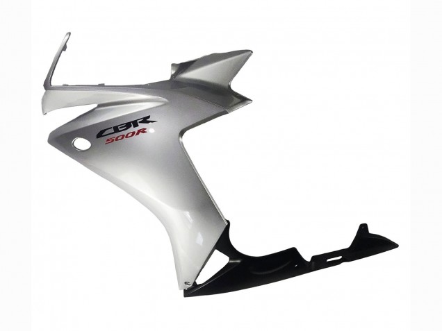Mejores Carenado Moto Honda CBR500R 2013-2015 - Plata Negro Brillante