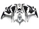 Mejores Carenado Moto Honda CBR500R 2013-2015 - Plata Negro Brillante