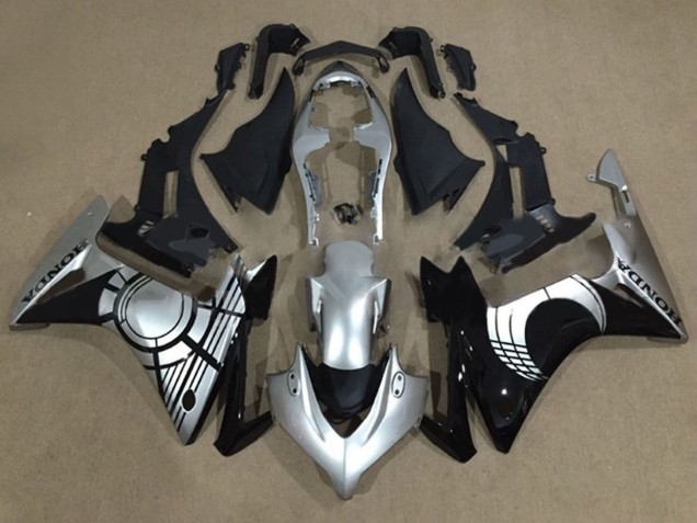 Mejores Carenados Moto Honda CBR500R 2013-2015 - Plata Negro Brillante