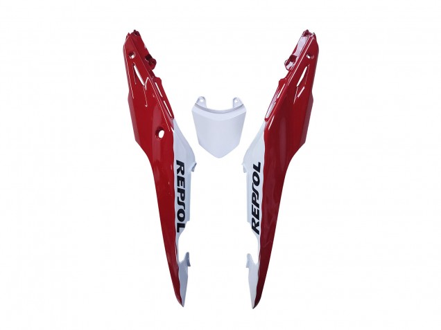 Mejores Carenados Moto Honda CBR500R 2013-2015 - Naranja Blanco Rojo Negro Brillante Repsol 3