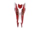 Mejores Carenados Moto Honda CBR500R 2013-2015 - Blanco Rojo Verde Negro Brillante Morinage 777