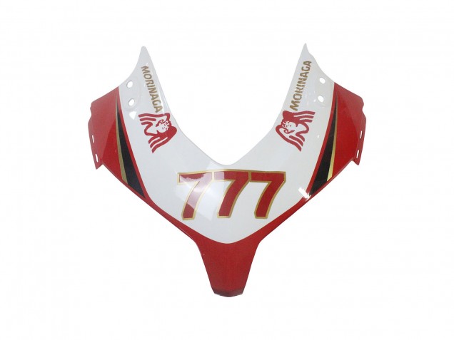 Mejores Carenados Moto Honda CBR500R 2013-2015 - Blanco Rojo Verde Negro Brillante Morinage 777