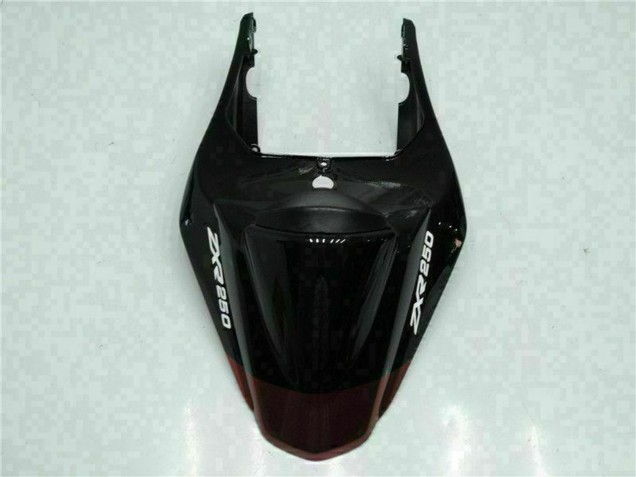 Mejores Carenados Moto Kawasaki EX250 2008-2012 - Negro Brillante Rojo Granate