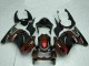 Mejores Carenados Moto Kawasaki EX250 2008-2012 - Negro Brillante Rojo Granate