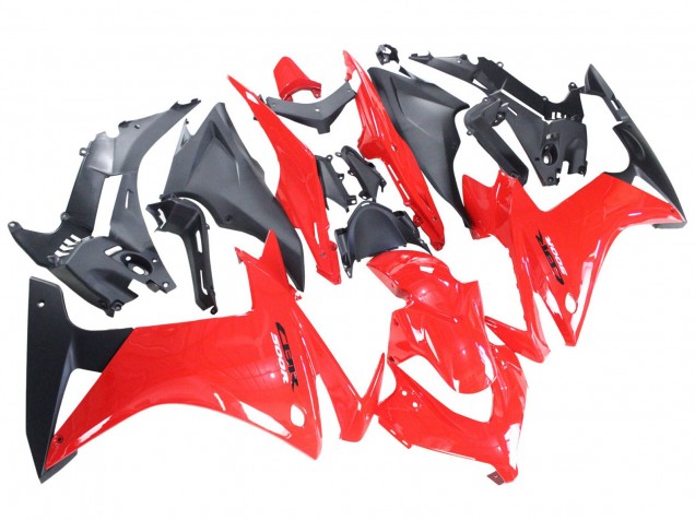 Mejores Carenados Moto Honda CBR500R 2013-2015 - Rojo Negro Mate