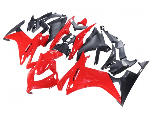 Mejores Carenados Moto Honda CBR500R 2013-2015 - Rojo Negro Mate