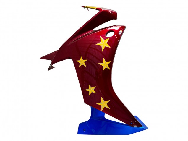 Mejores Carenados Moto Honda CBR500R 2013-2015 - Rojo Azul Amarillo Estrella