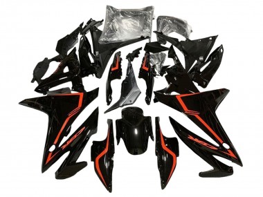 Mejores Carenados Moto Honda CBR500R 2016-2018 - Negro Brillante Rojo