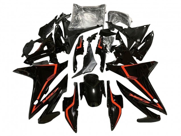 Mejores Carenados Moto Honda CBR500R 2016-2018 - Negro Brillante Rojo