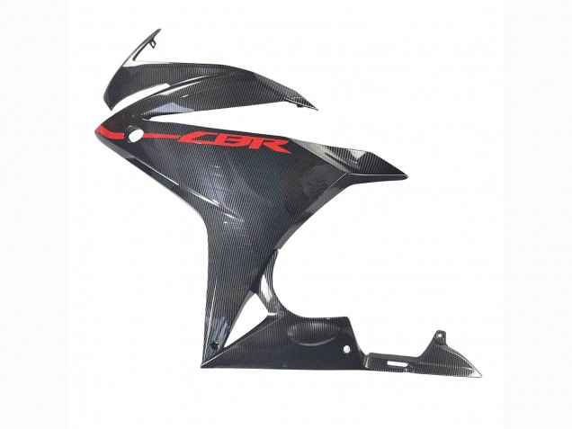 Mejores Carenados Moto Honda CBR500R 2016-2018 - Negro FibraCarbono Rojo