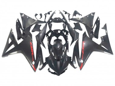 Mejores Carenados Moto Honda CBR500R 2016-2018 - Negro FibraCarbono Rojo