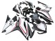 Mejores Carenados Moto Honda CBR500R 2016-2018 - Blanco Rojo Negro Mate