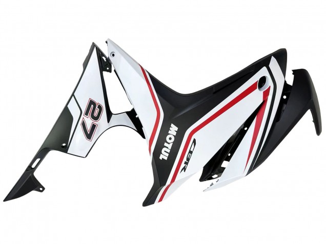 Mejores Carenados Moto Honda CBR500R 2016-2018 - Blanco Rojo Negro Mate