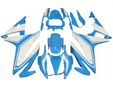 Mejores Carenados Moto Honda CBR500R 2016-2018 - Azul Claro Blanco