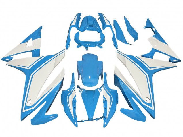 Mejores Carenados Moto Honda CBR500R 2016-2018 - Azul Claro Blanco