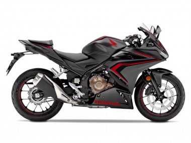 Mejores Carenados Moto Honda CBR500R 2022-2023 - Negro Mate Rojo