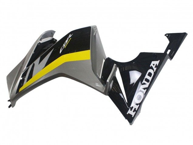 Mejores Carenados Moto Honda CBR500R 2022-2023 - Plata Amarillo Negro Brillante