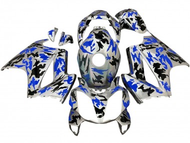 Mejores Carenados Moto Honda VFR 800 2002-2013 - Plata Negro Azul Camouflage