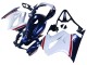 Mejores Carenados Moto Honda VFR 800 2002-2013 - Blanco Rojo Azul Oscuro